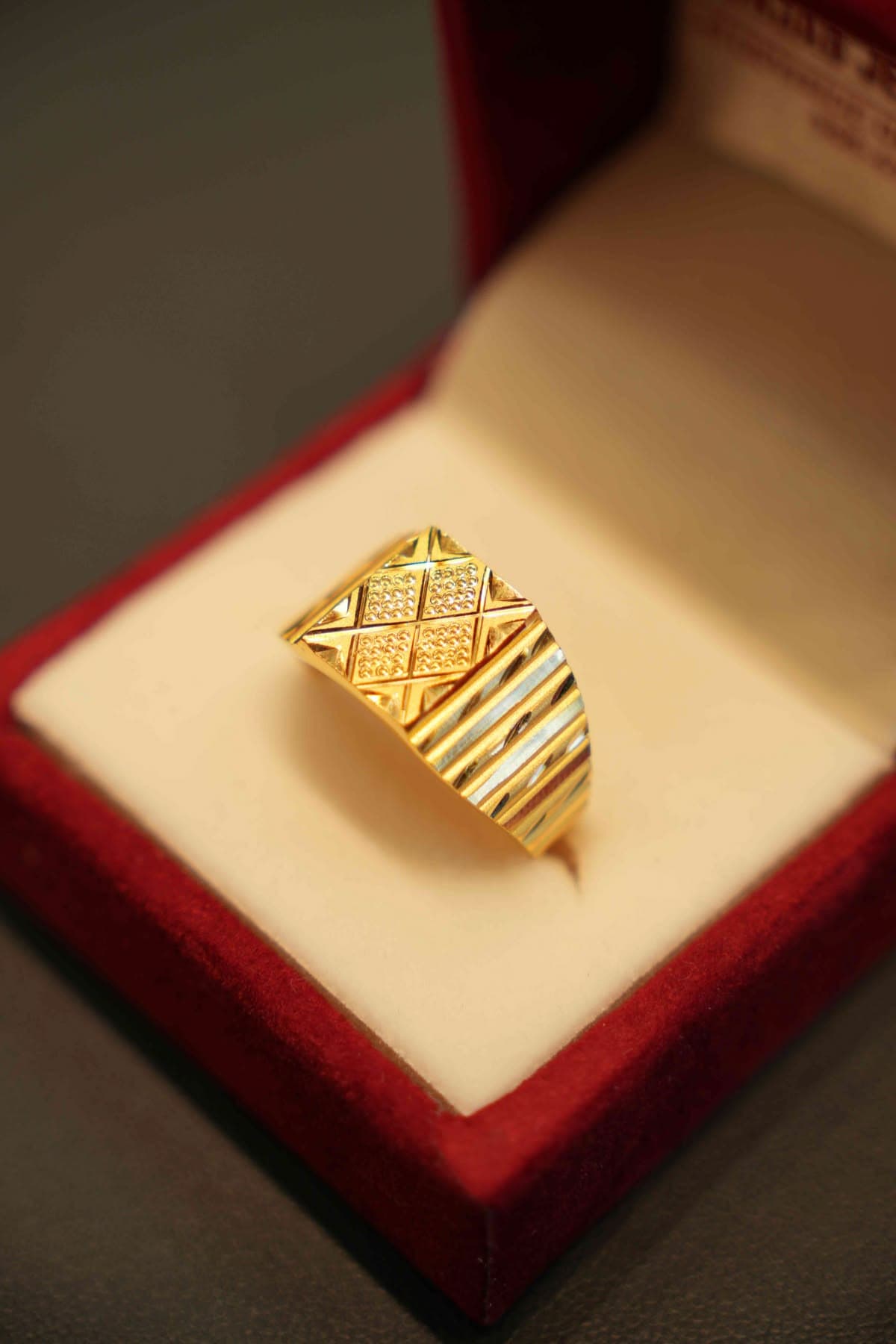 Gold ring for men