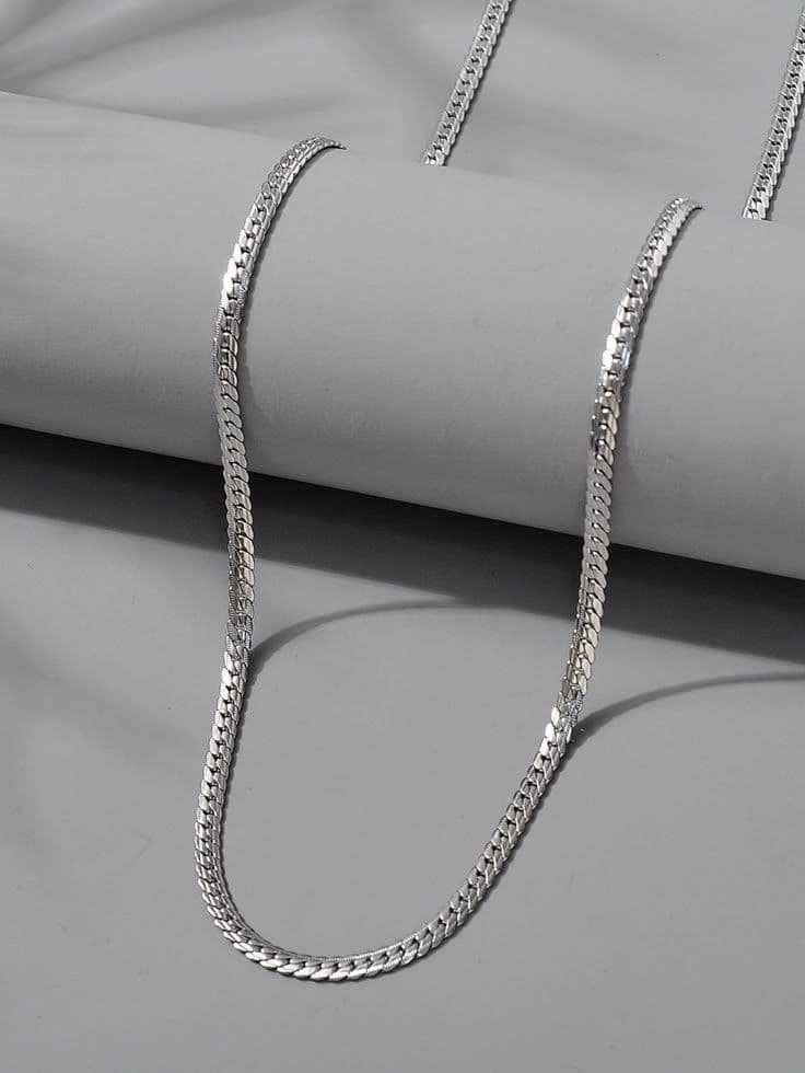 Silver chain men